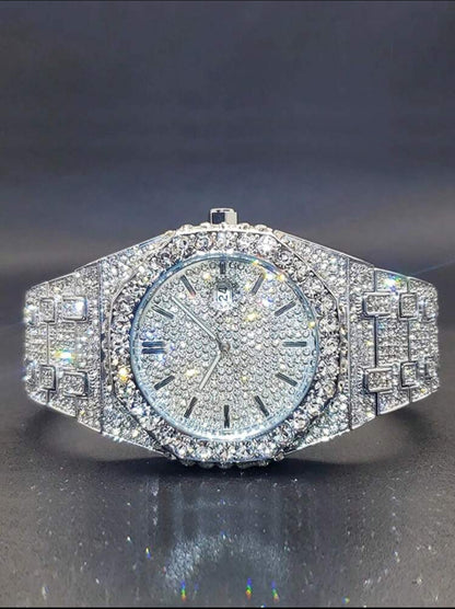 MISSFOX Men's Platinum-Plated