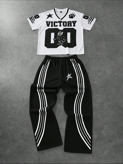 Manfinity T-Shirt And Pants Set