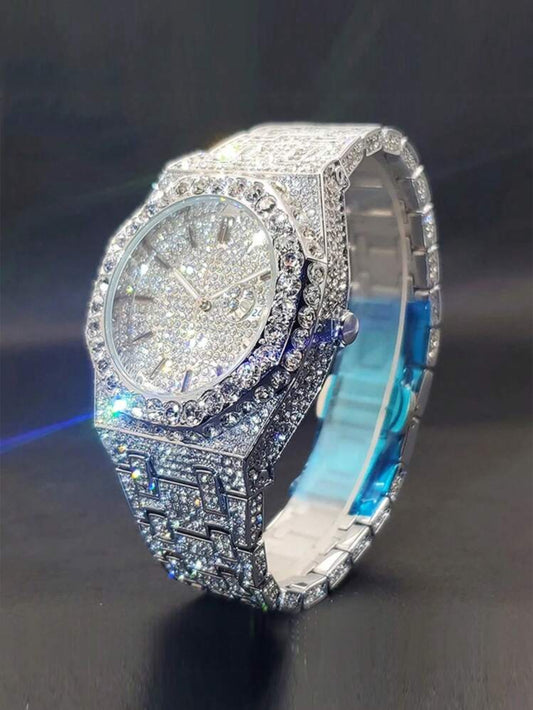 MISSFOX Men's Platinum-Plated