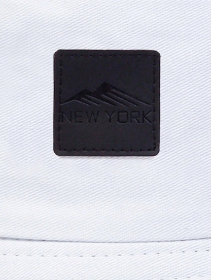 Men's PU Leather Branded Bucket Hat