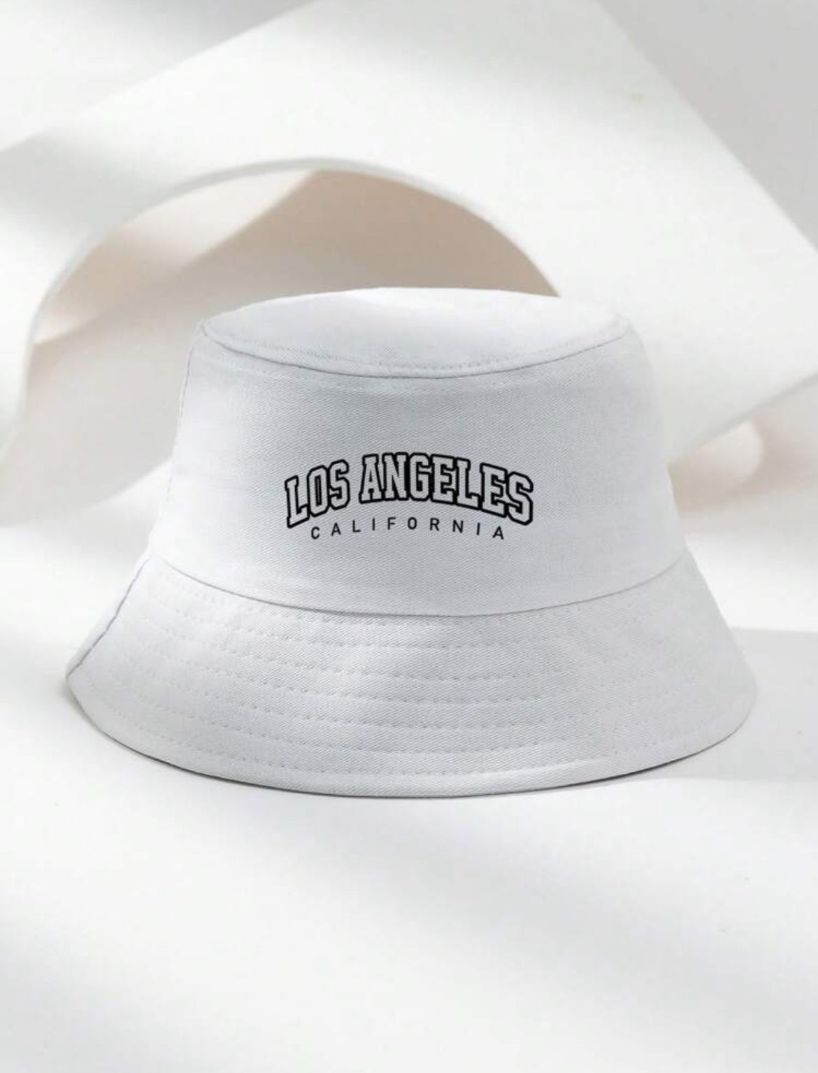 Unisex ‘LOSANGELES’ Hollow-Out Bucket Hat”
