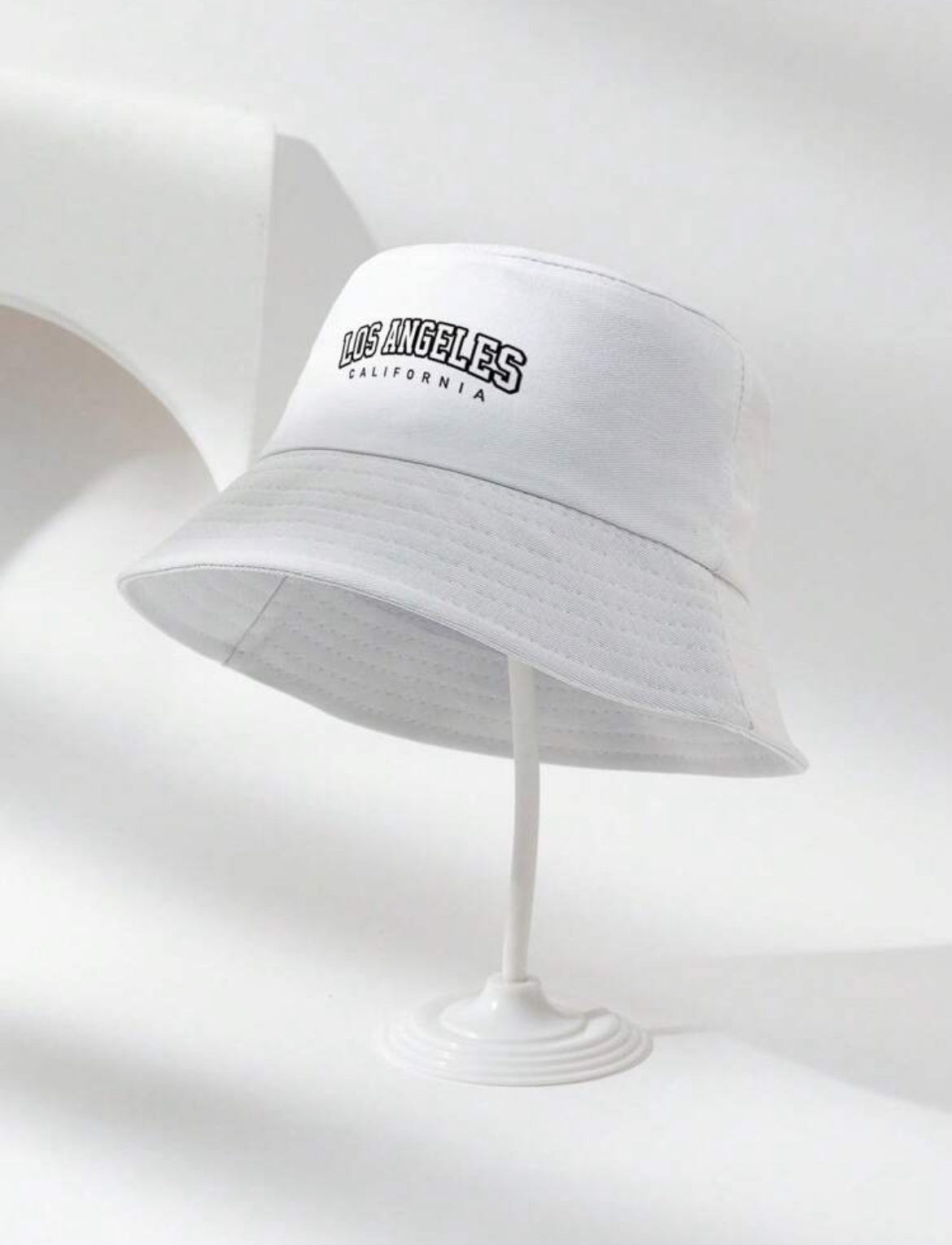 Unisex ‘LOSANGELES’ Hollow-Out Bucket Hat”
