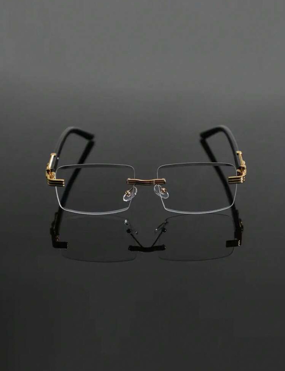 Elegant Men's Frameless Glasses Stylish Eyewear