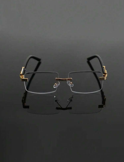 Elegant Men's Frameless Glasses Stylish Eyewear