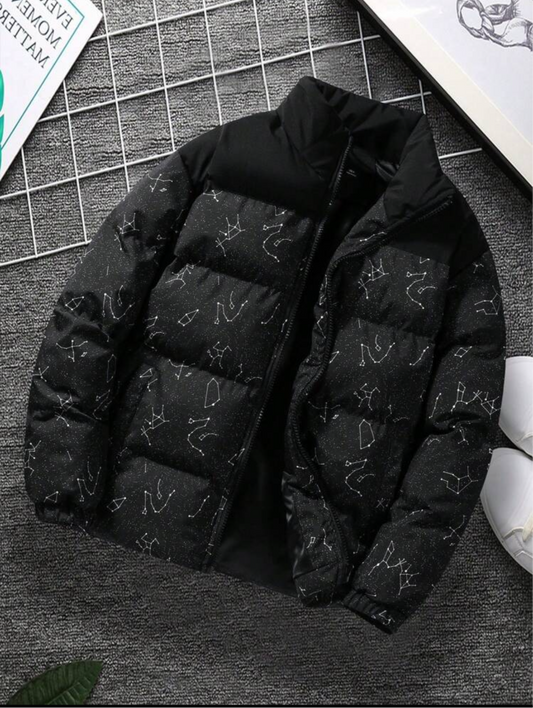 Manfinity Hypemode Oversized Graphic Zip-Up Jacket for Men