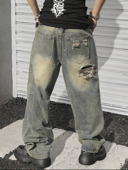 Leg Loose Casual Trendy Jeans