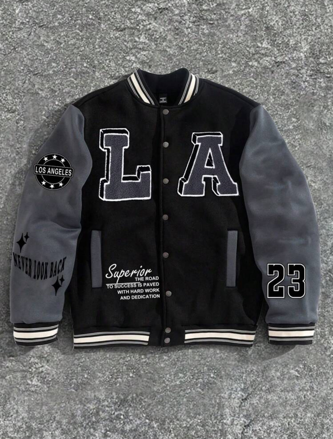 Men’s Colorblock Baseball Jacket