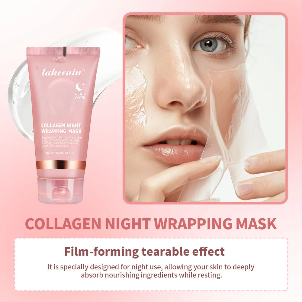 Collagen Salmon Peel-Off Mask — Firming & Overnight Hydration (4-Pack)
