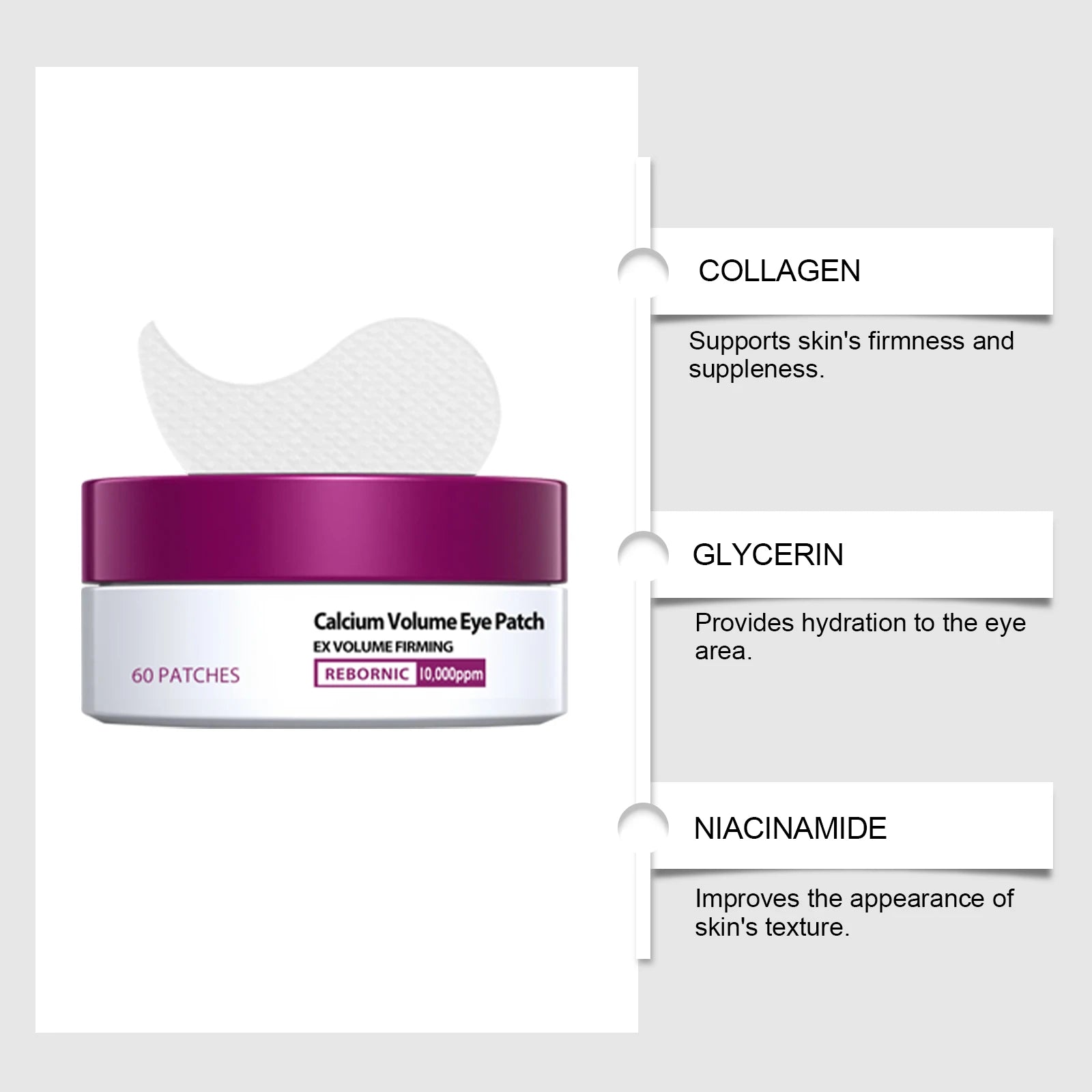Calcium Anti-Aging Skincare Set — Facial Serum, Eye Patches & Multi Balm
