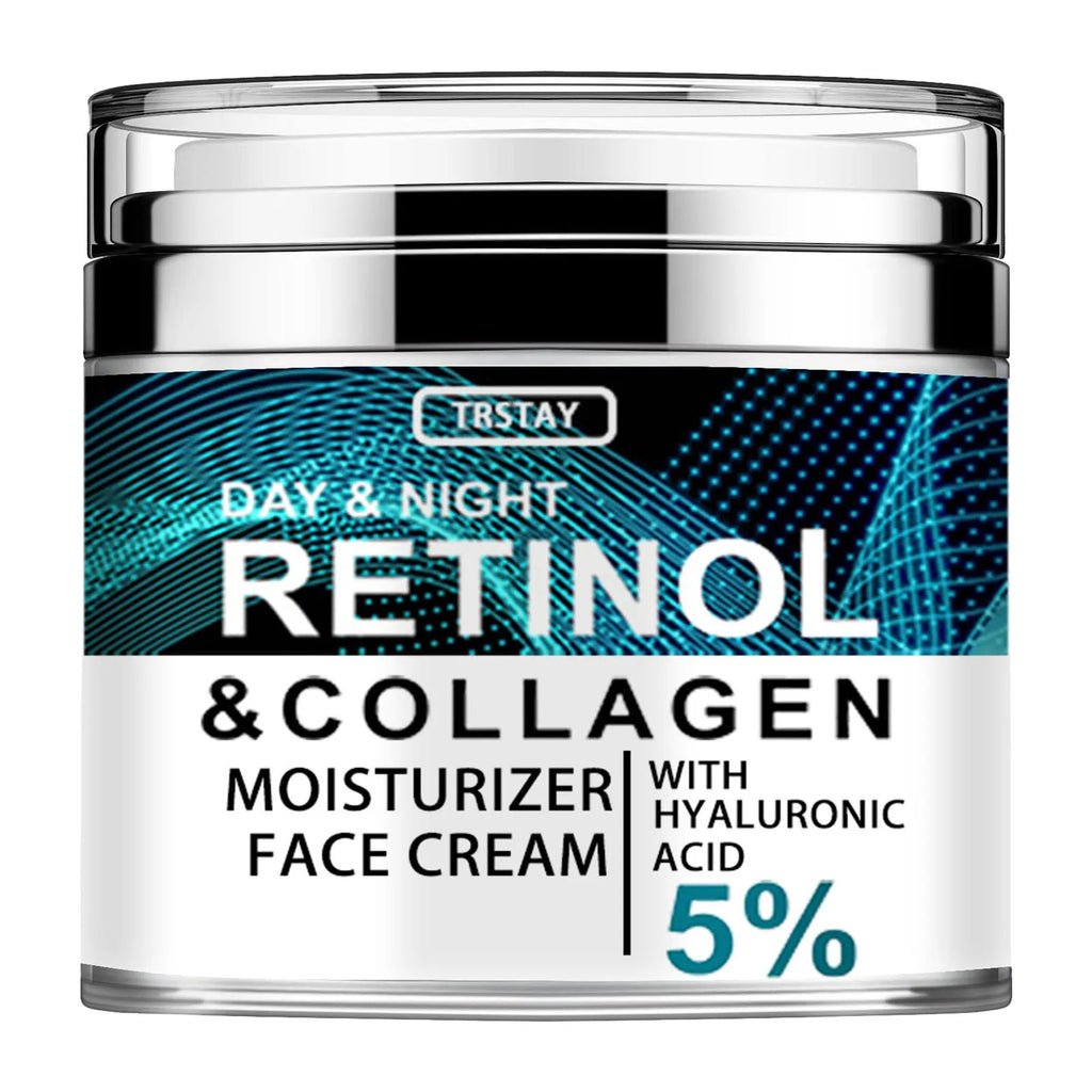 Collagen Retinol & Hyaluronic Acid Face Cream — Anti-Aging Skin Renewal