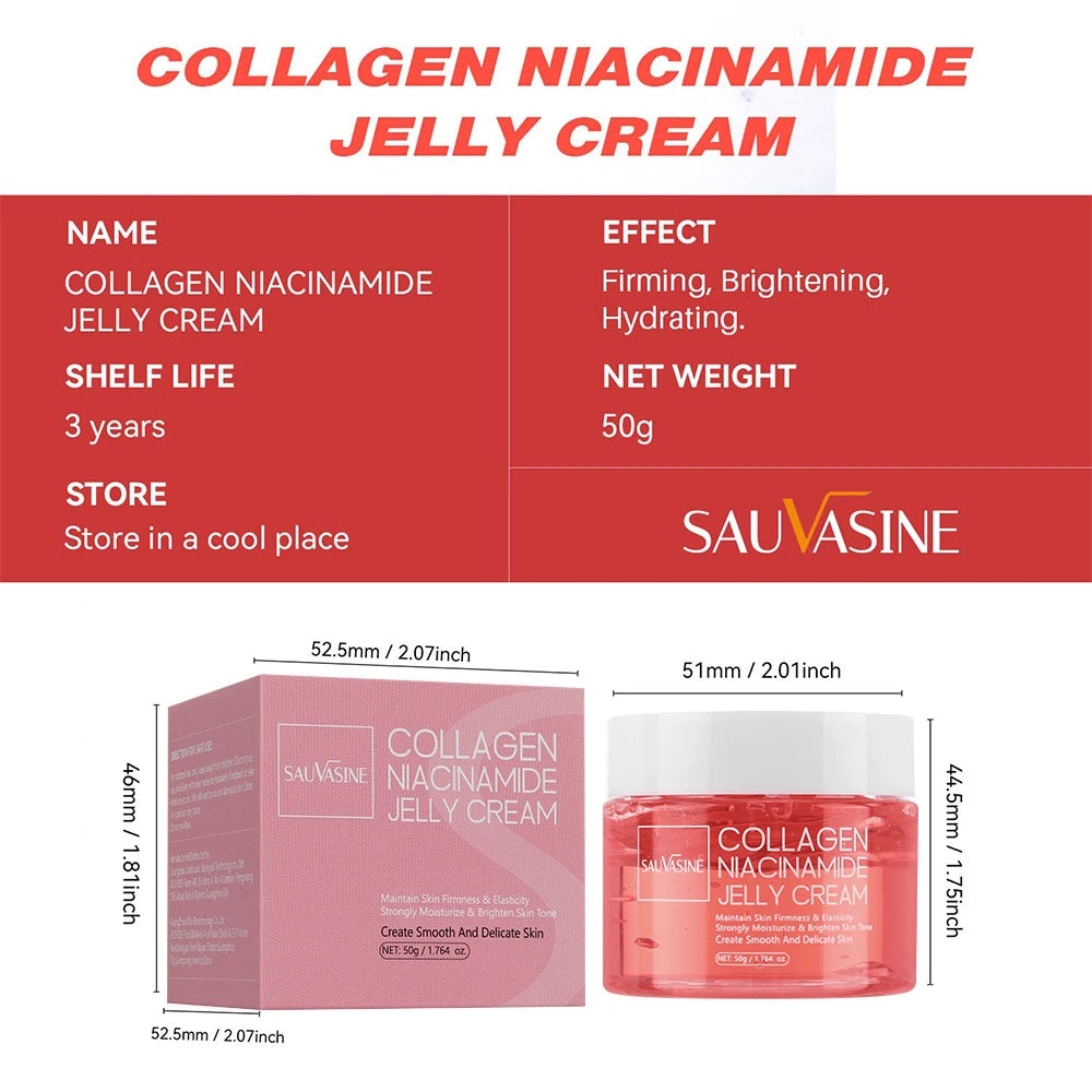 Collagen Jelly Cream with Niacinamide — 24H Glow, Hydration & Lifted Skin