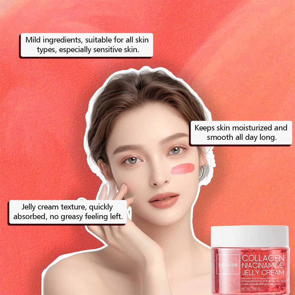 Collagen Jelly Cream with Niacinamide — 24H Glow, Hydration & Lifted Skin