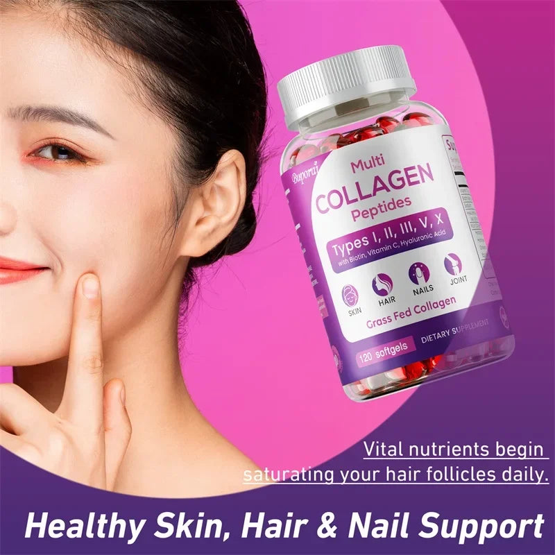 Collagen Peptides Capsules — Skin, Hair, Nails & Gut Support