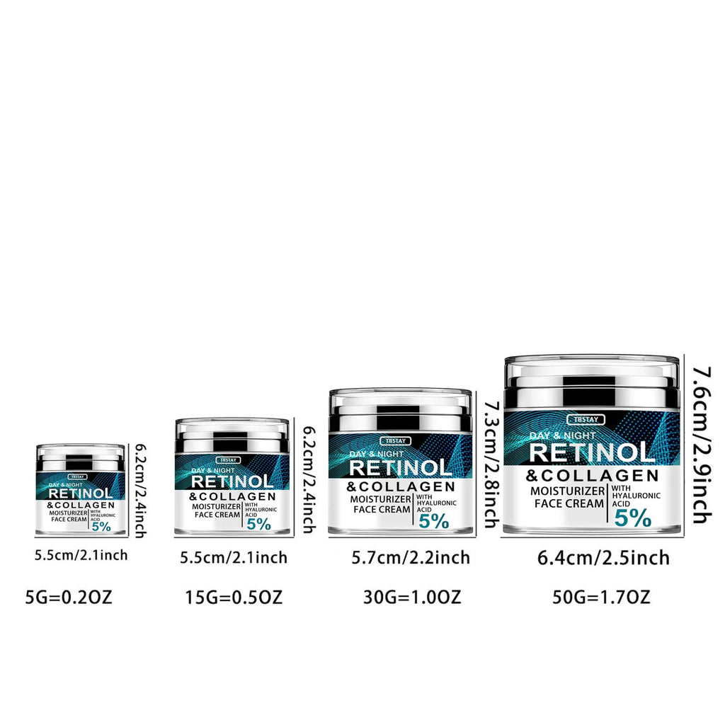 Collagen Retinol & Hyaluronic Acid Face Cream — Anti-Aging Skin Renewal
