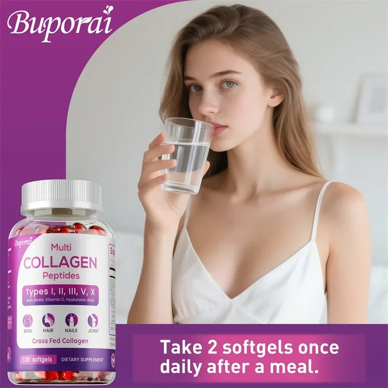Collagen Peptides Capsules — Skin, Hair, Nails & Gut Support