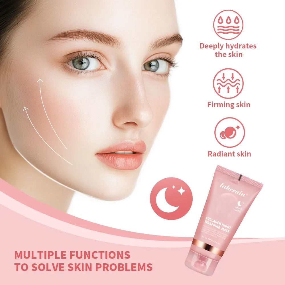 Collagen Salmon Peel-Off Mask — Firming & Overnight Hydration (4-Pack)