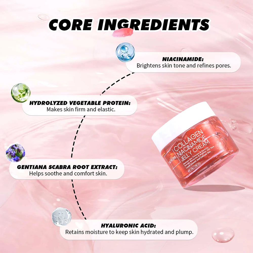 Collagen Jelly Cream with Niacinamide — 24H Glow, Hydration & Lifted Skin
